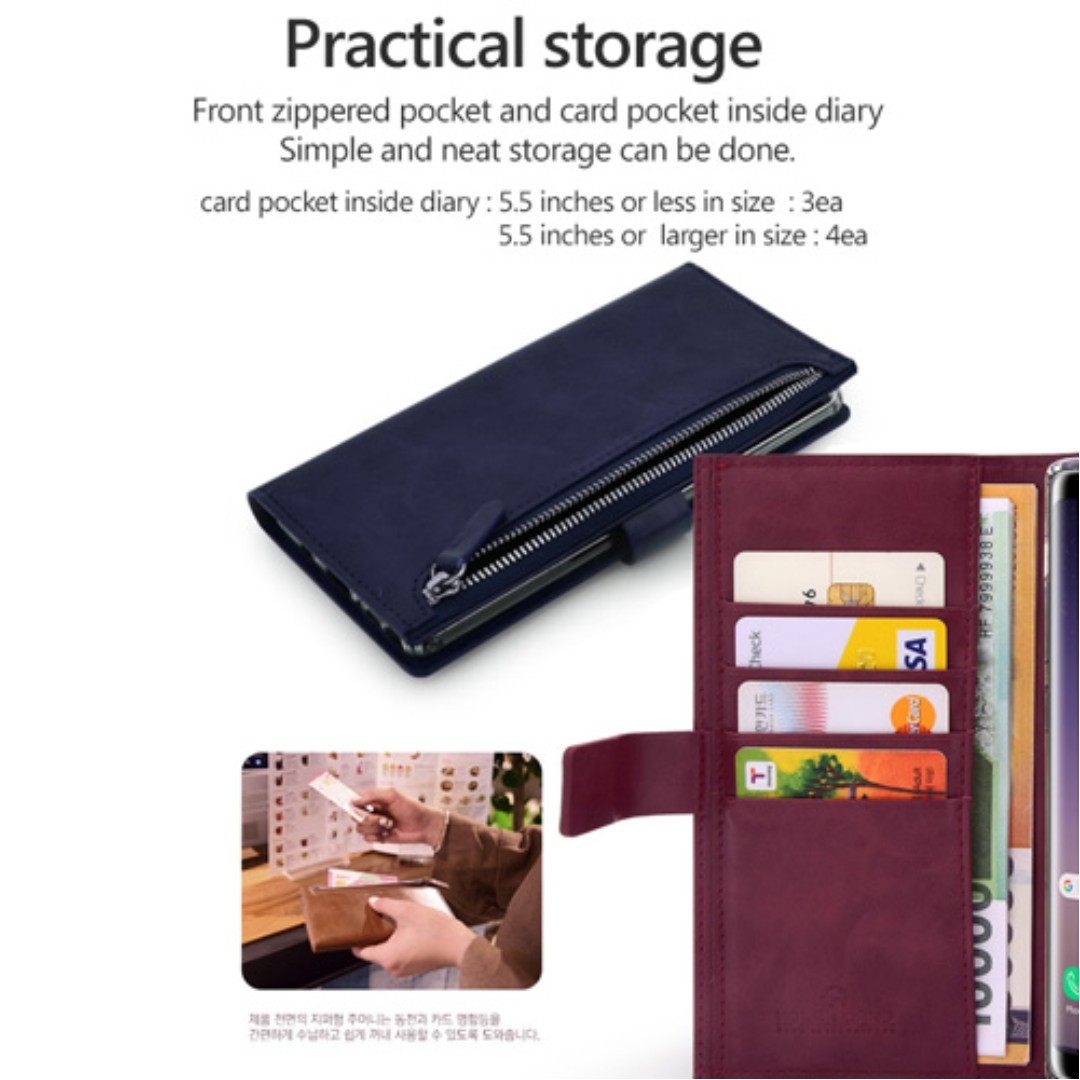 iPhone ipX molan cano bestie zip diary case