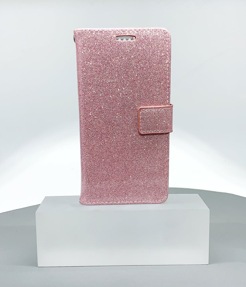 iPhone 13 Pro 6.1 glitter Bluemoon wallet case