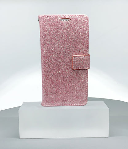 iPhone 11pro max 6.5  glitter Bluemoon wallet case