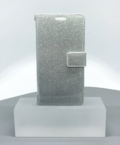 iphone ipx glitter Bluemoon wallet case