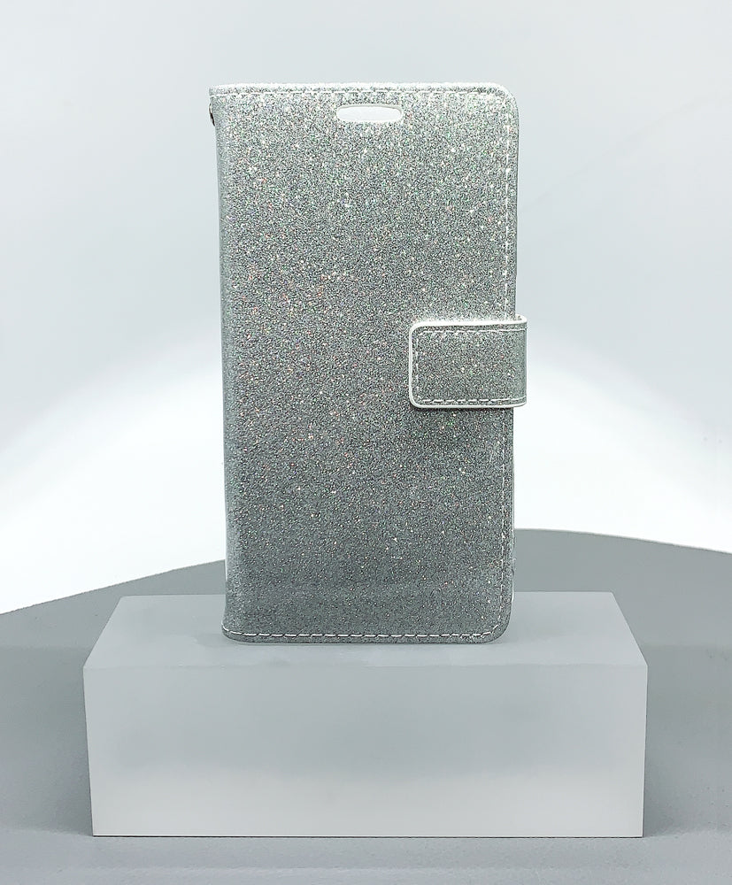 iphone i7/8+ plus glitter Bluemoon wallet case (i6+/i7+/i8+ fit)