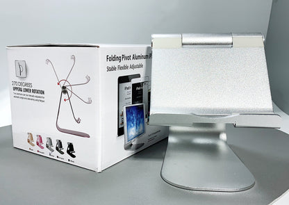 Folding pivot aluminum iPad stand holder