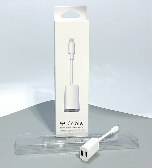 Double lightning Y cable adapter JH006