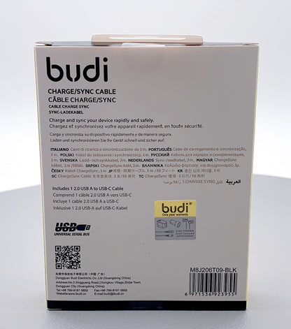 Budi 3m Type-C cable M8J206T09
