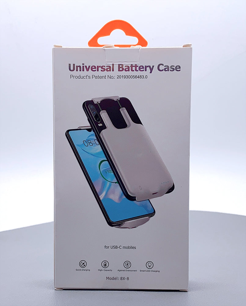Universal battery case 5000 mah for Type-C 8X-8