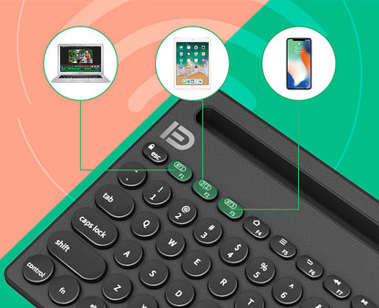 Multi-device wireless bluetooth keyboard for ipad with blue packaging ik3381