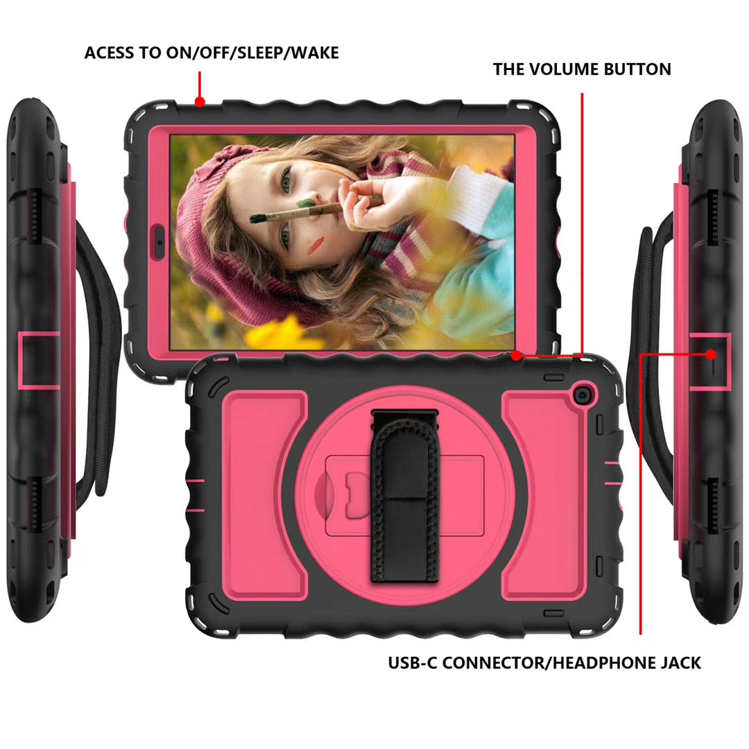 iPad Pro 11 2020 waving robo case with strap and shoulder ( Air 4 /Air 5 /pro 11 2021/2018 fit )