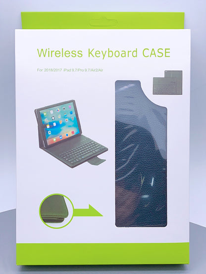 ipad new 9.7 magnetic wireless bluetooth keyboard pouch case