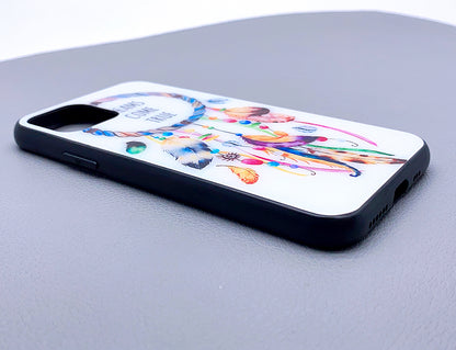 iPhone ipx glass pattern pic case