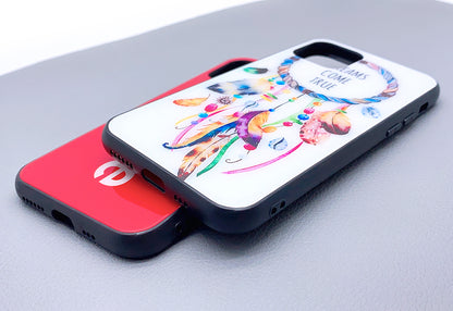 iPhone ipx glass pattern pic case