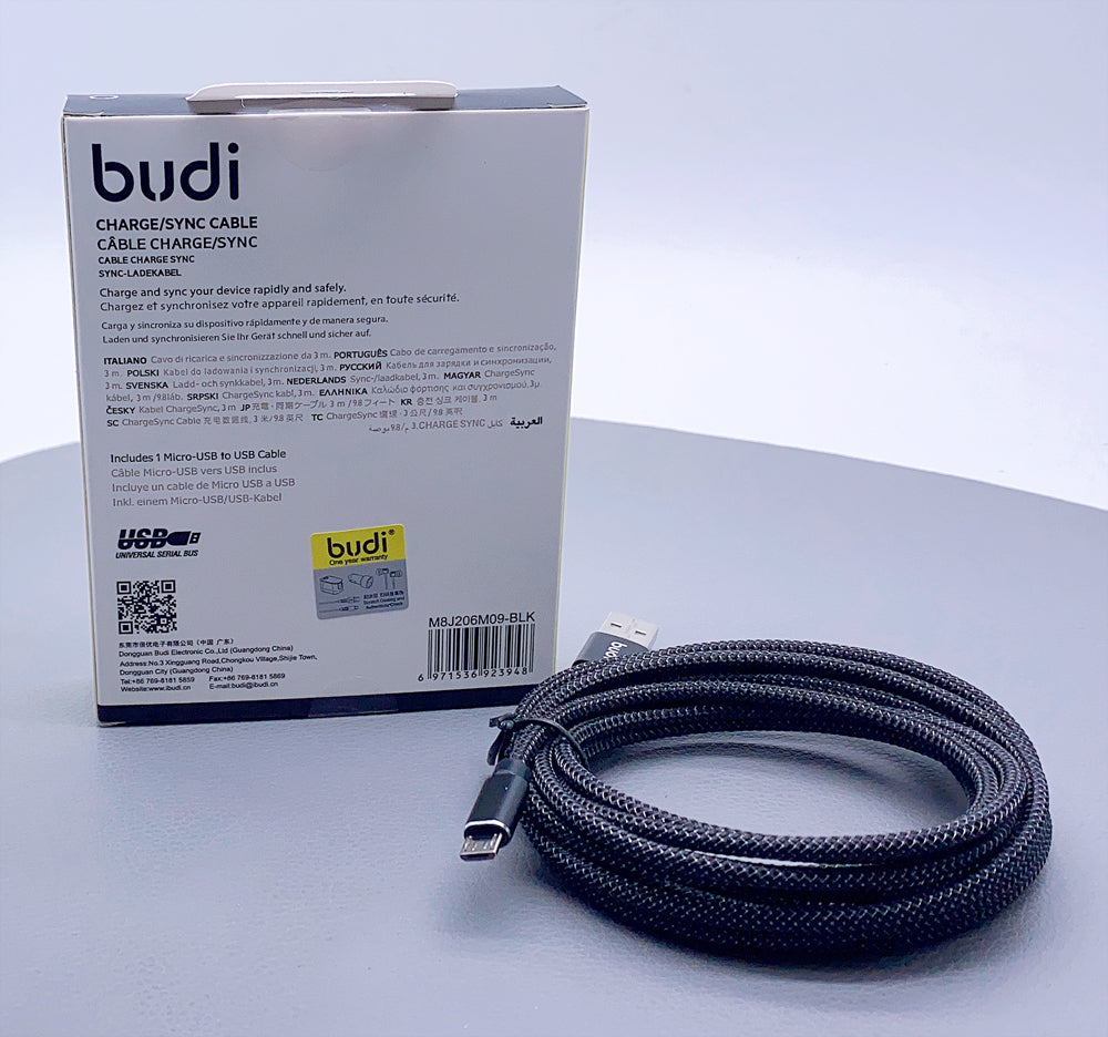Budi 3m samsung micro cable DC206M