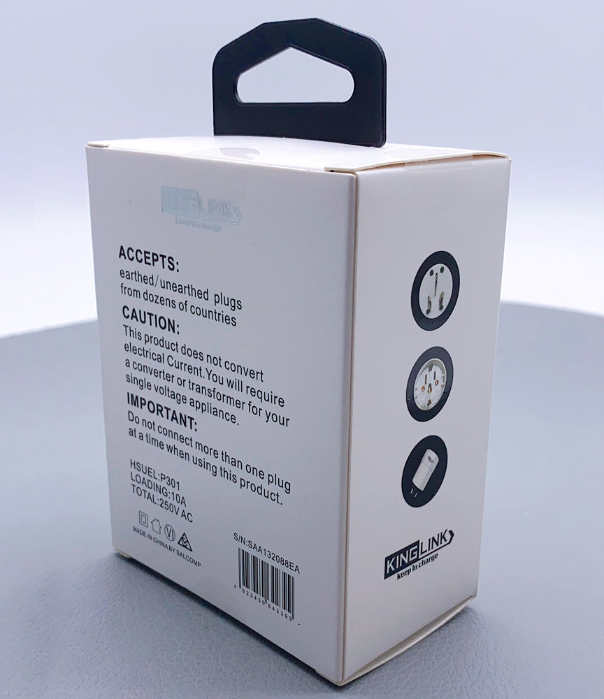 Kinglink travel adapter P301