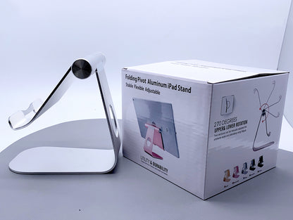 Folding pivot aluminum iPad stand holder
