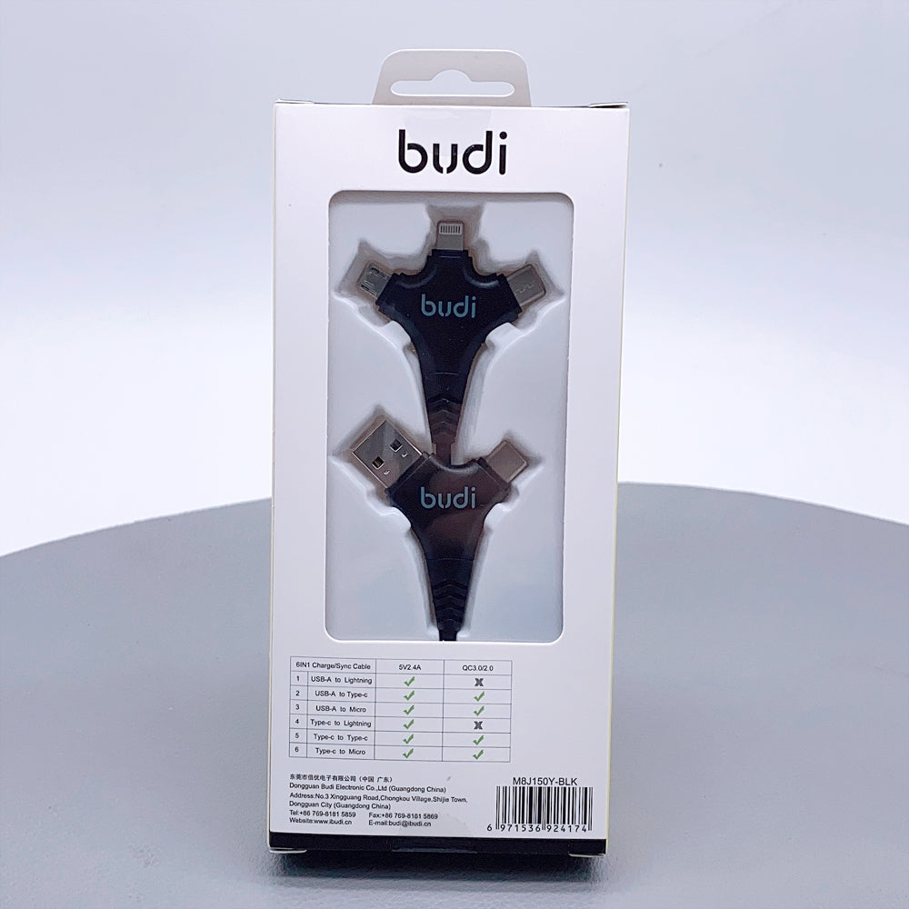 Budi 1m 6 in 1 cable M8J150Y