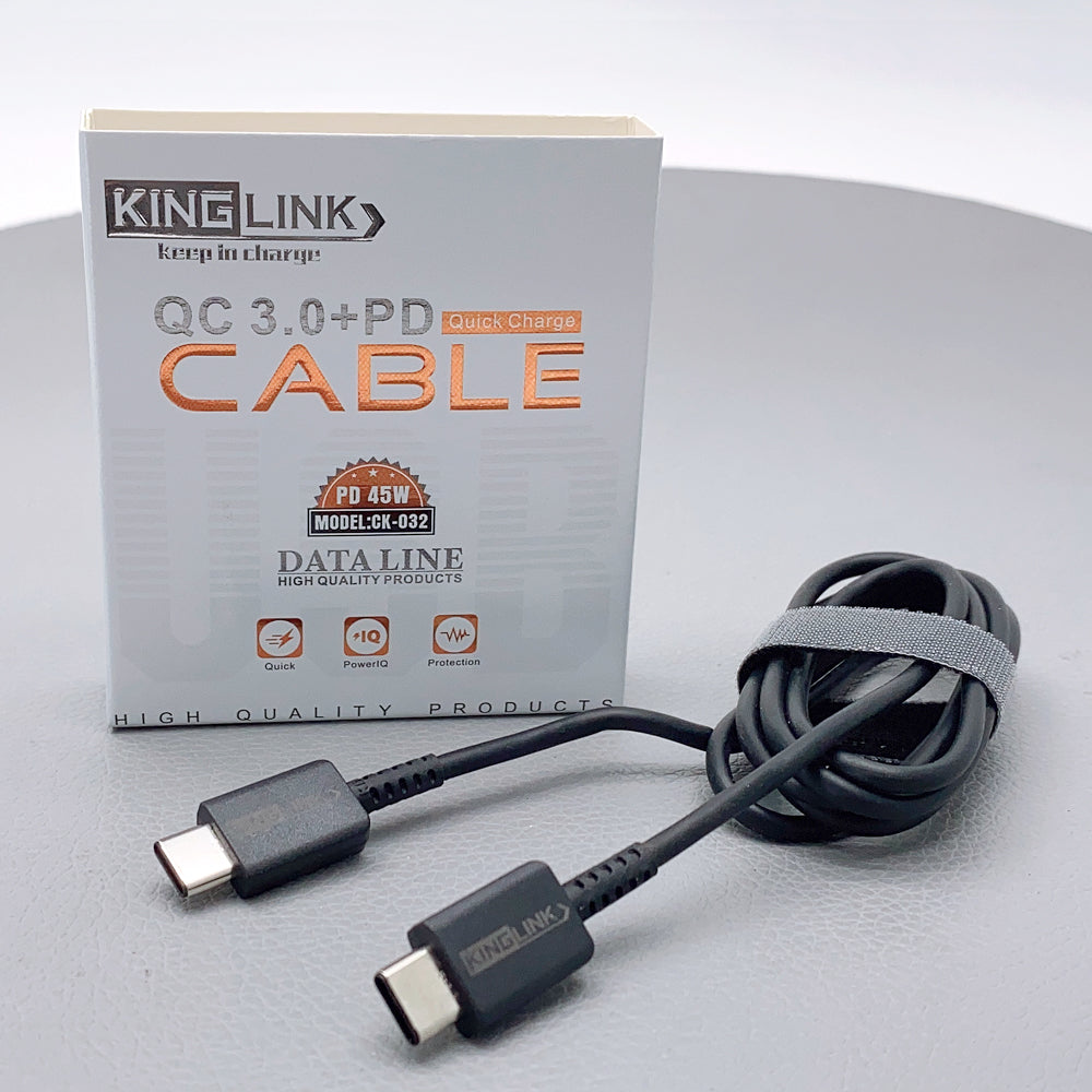 Kinglink QC 3.0 PD 45W Type-C to Type-C cable CK032