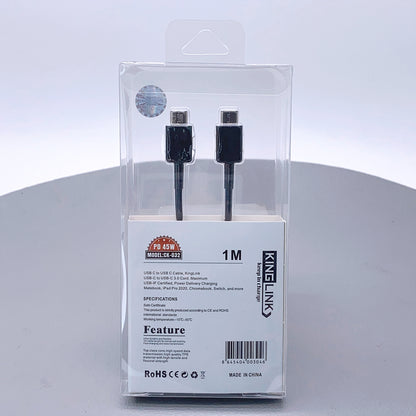 Kinglink QC 3.0 PD 45W Type-C to Type-C cable CK032