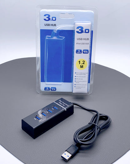 3.0 4 Ports 1.2m USB HUB adapter 24D