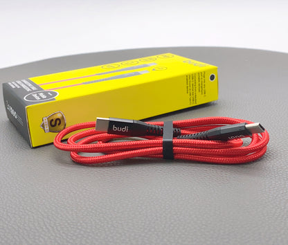 Budi 1m 65W PD Type-C to Type-C cable M8J198TT