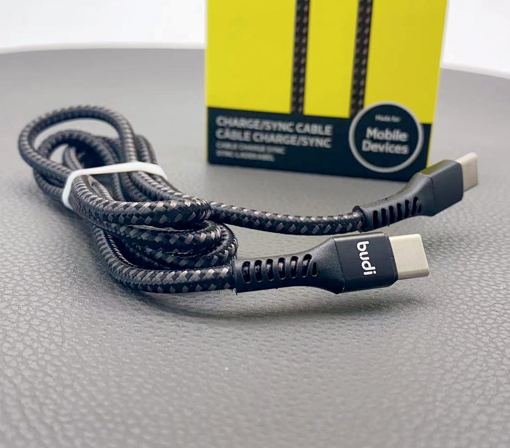 Budi 1m PD 65W Type-C to Type-C cable M8J210TT