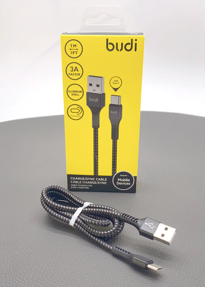 Budi 1m 3A Type-C cable M8J210T
