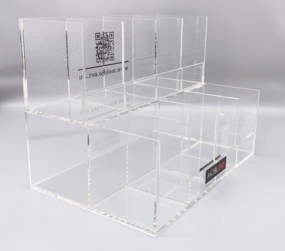 Double shelf display showcase for Mobigo