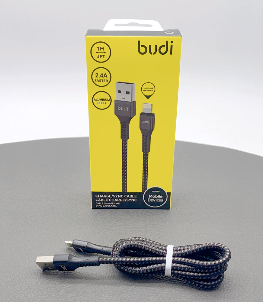 Budi 1m 2.4A lightning cable M8J210L