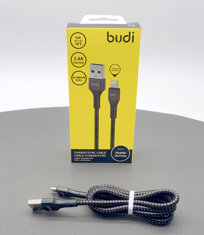 Budi 1m 2.4A lightning cable M8J210L