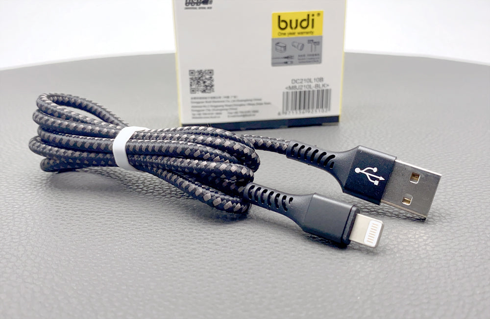 Budi 1m 2.4A lightning cable M8J210L
