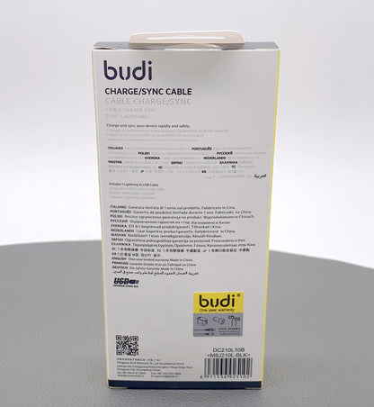 Budi 1m 2.4A lightning cable M8J210L