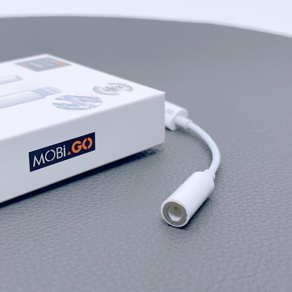 Mobigo 12cm lightning to 3.5mm Aux headphone jack adapter GO62AL