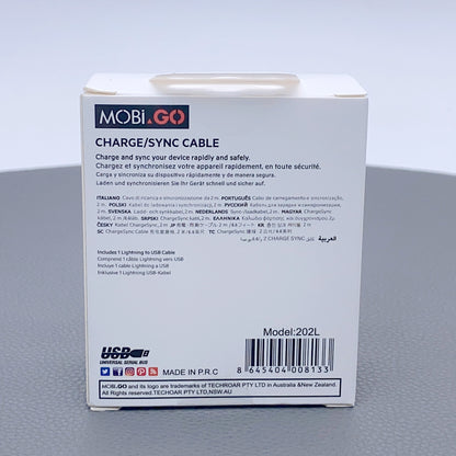 Mobigo 2m 2.4A fast lightning cable 202L