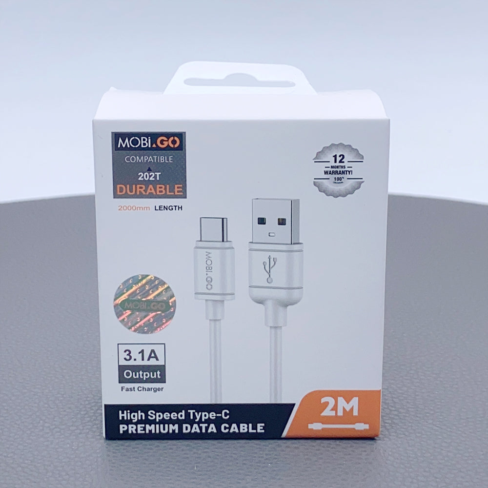 Mobigo 2m 3.1A fast Type-C cable 202T