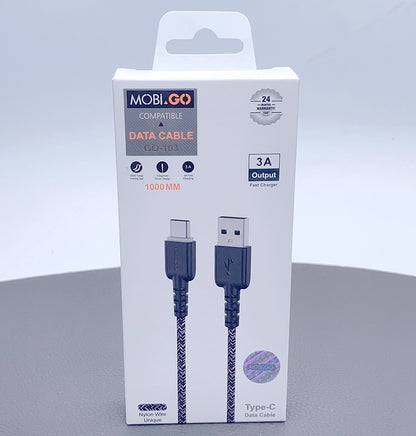 Mobigo 1m nylon type-c cable GO103