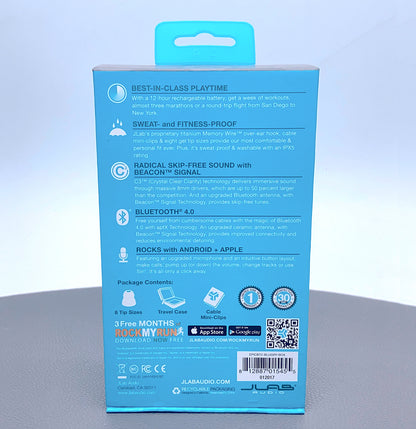 JLAB bluetooth sport earpods earphone EPIC2