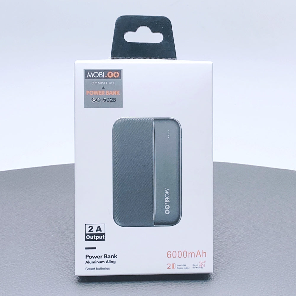 Mobigo 6000 mah smart batteries power bank GO502