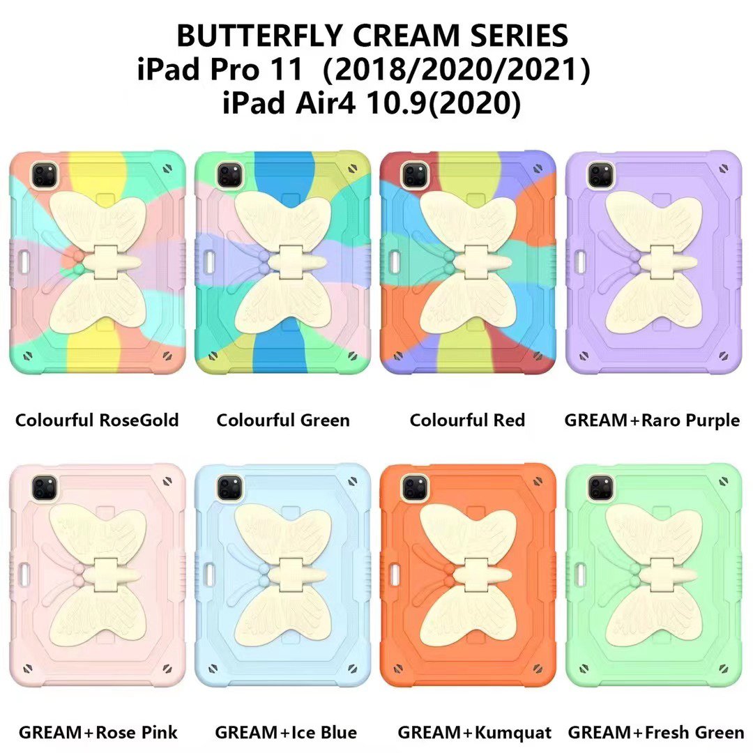 iPad Air 4 /Air 5 10.9 butterfly penslot stand case (Air 4 10.9/pro 11 2018/2020/2021 fit)