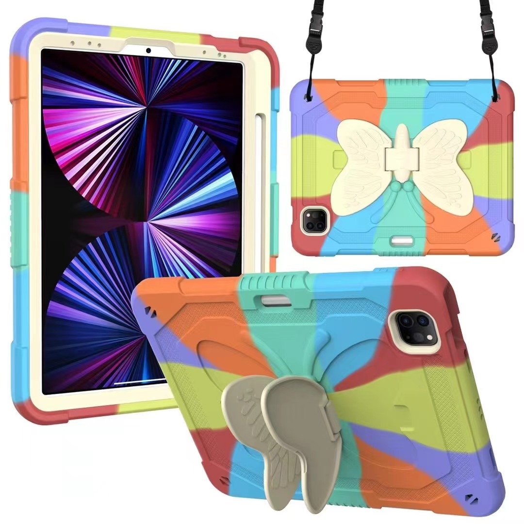 iPad new 9.7 butterfly penslot stand case ( 9.7 / air 2 / ipad 6 fit)