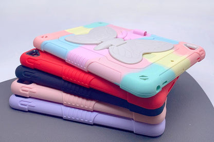 iPad new 9.7 butterfly penslot stand case ( 9.7 / air 2 / ipad 6 fit)