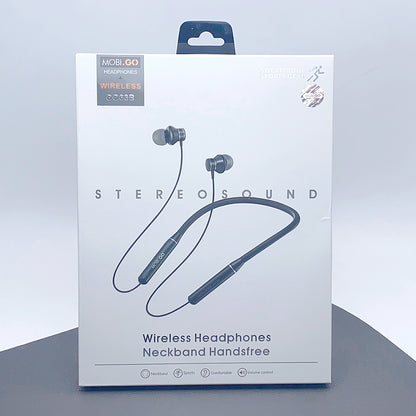 Mobigo magnetic neckband wireless bluetooth headphones earphones GO63B