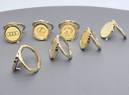 LGD 360 rotation  car logo ring holder