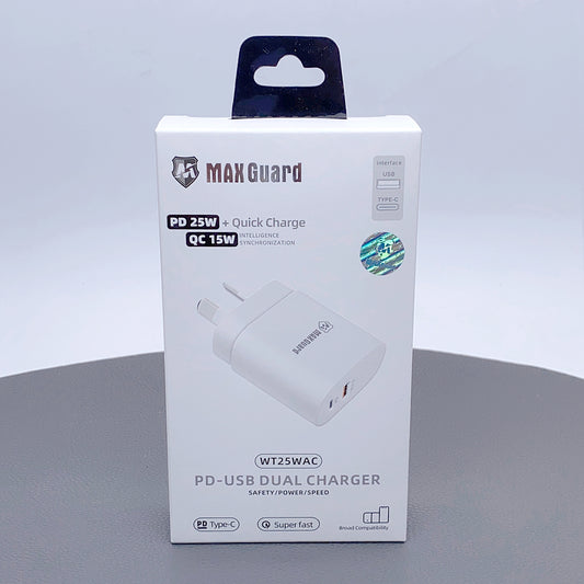 Maxguard 25W PD charger WT25WAC (support super fast changing)