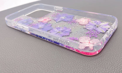 iPhone 12/ iPhone 12 Pro 6.1 real flower blossom case