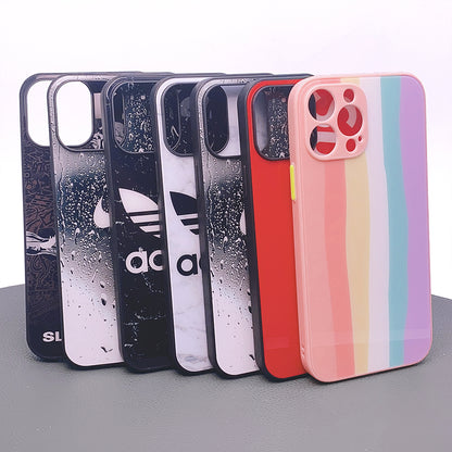 iPhone ipx glass pattern pic case