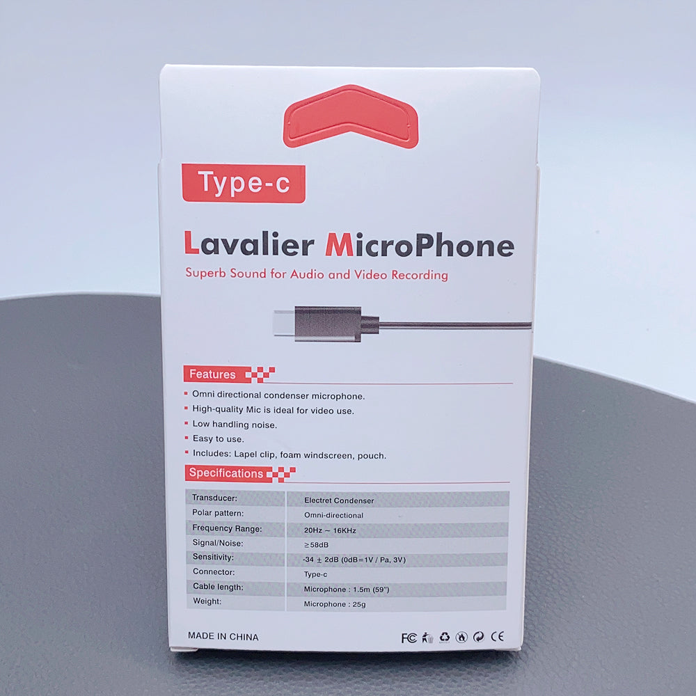 Lavalier microphone with Type-C cable GL121