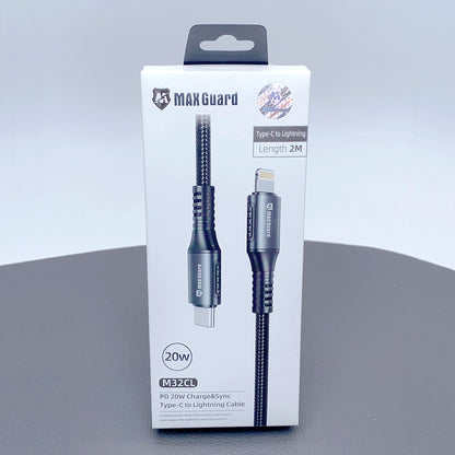 Maxguard 2m PD 20W Type-C to lightning cable M32CL