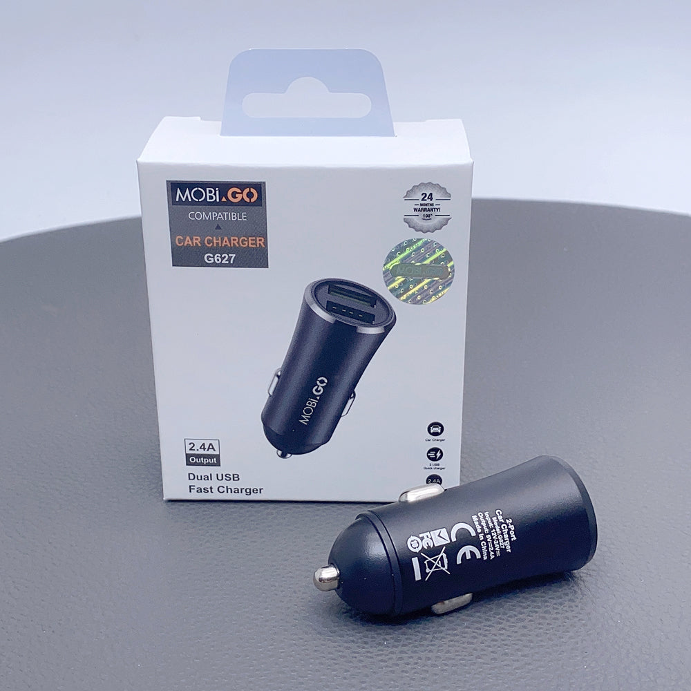 Mobigo 2.4A fast car charger G627