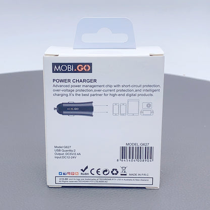 Mobigo 2.4A fast car charger G627