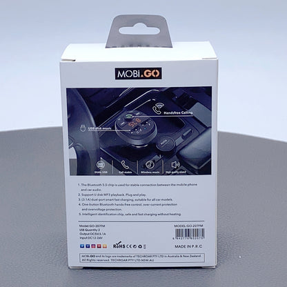 Mobigo 3.1A wireless car MP3 charger GO207FM