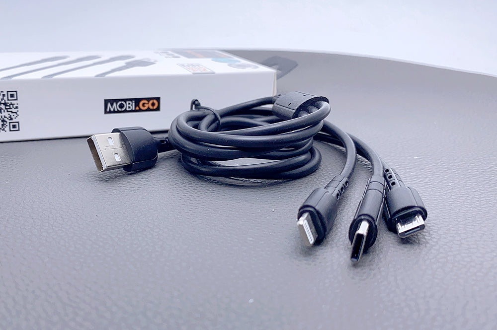 Mobigo 1.2m 3 in 1 cable GO3TLM