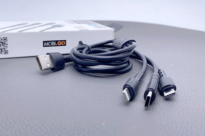 Mobigo 1.2m 3 in 1 cable GO3TLM